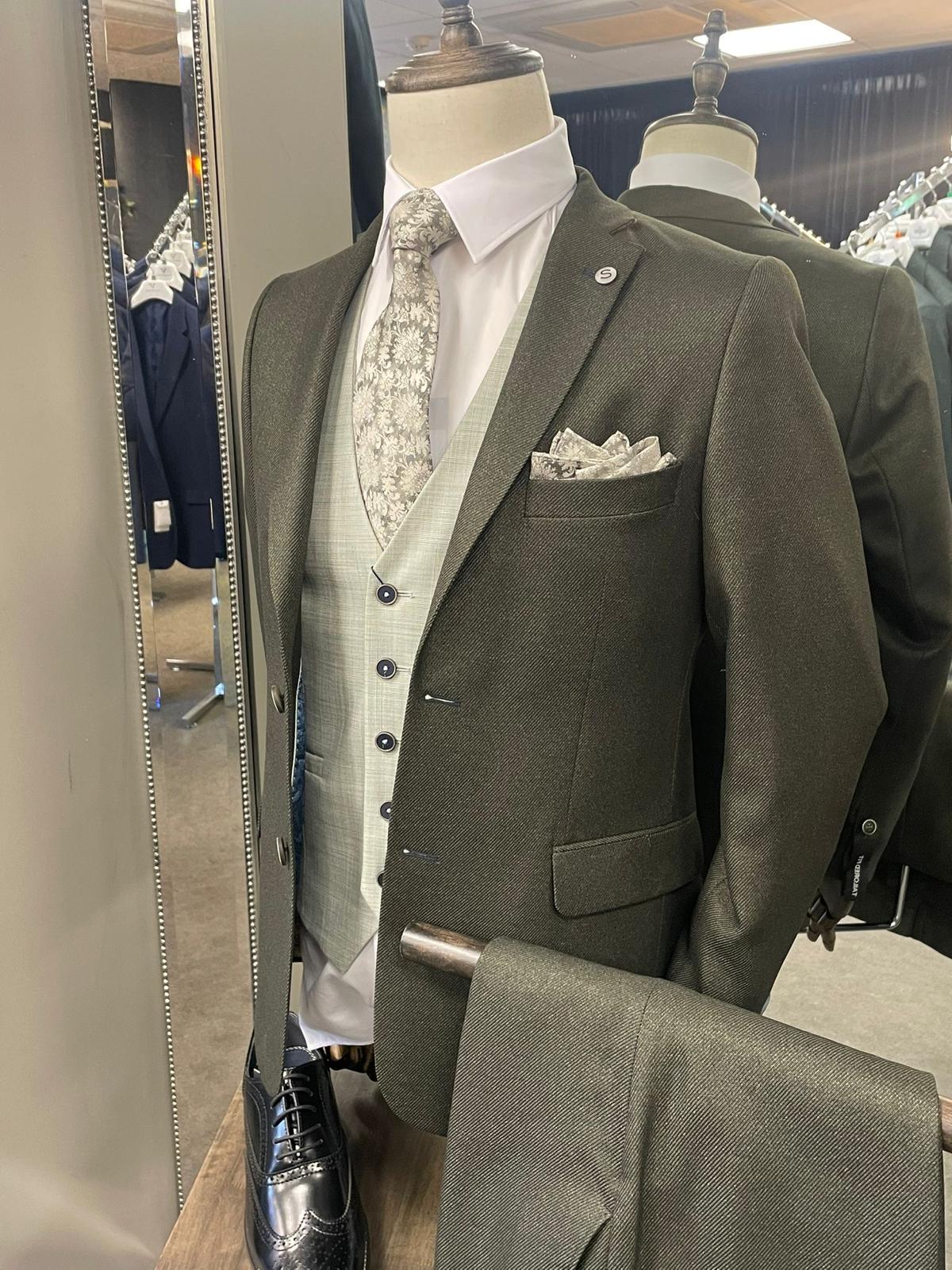 Watson Evergreen with Sage Waistcoat