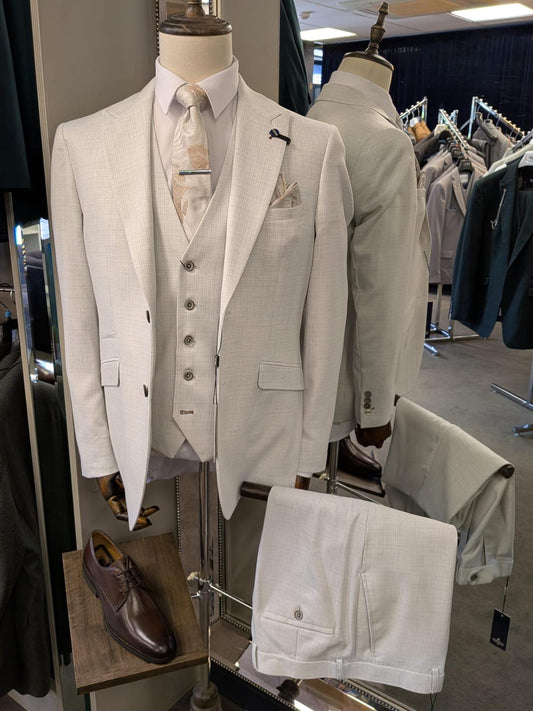 Tropez Slate 3 Piece Suit