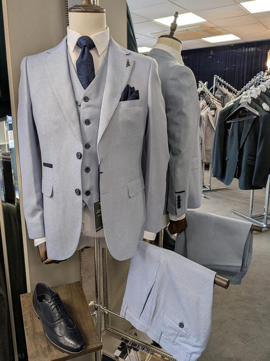 Paolo Sky 3 Piece Suit