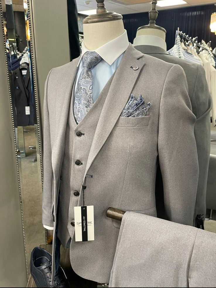 Spectre Branson 3 Piece Grey Suit