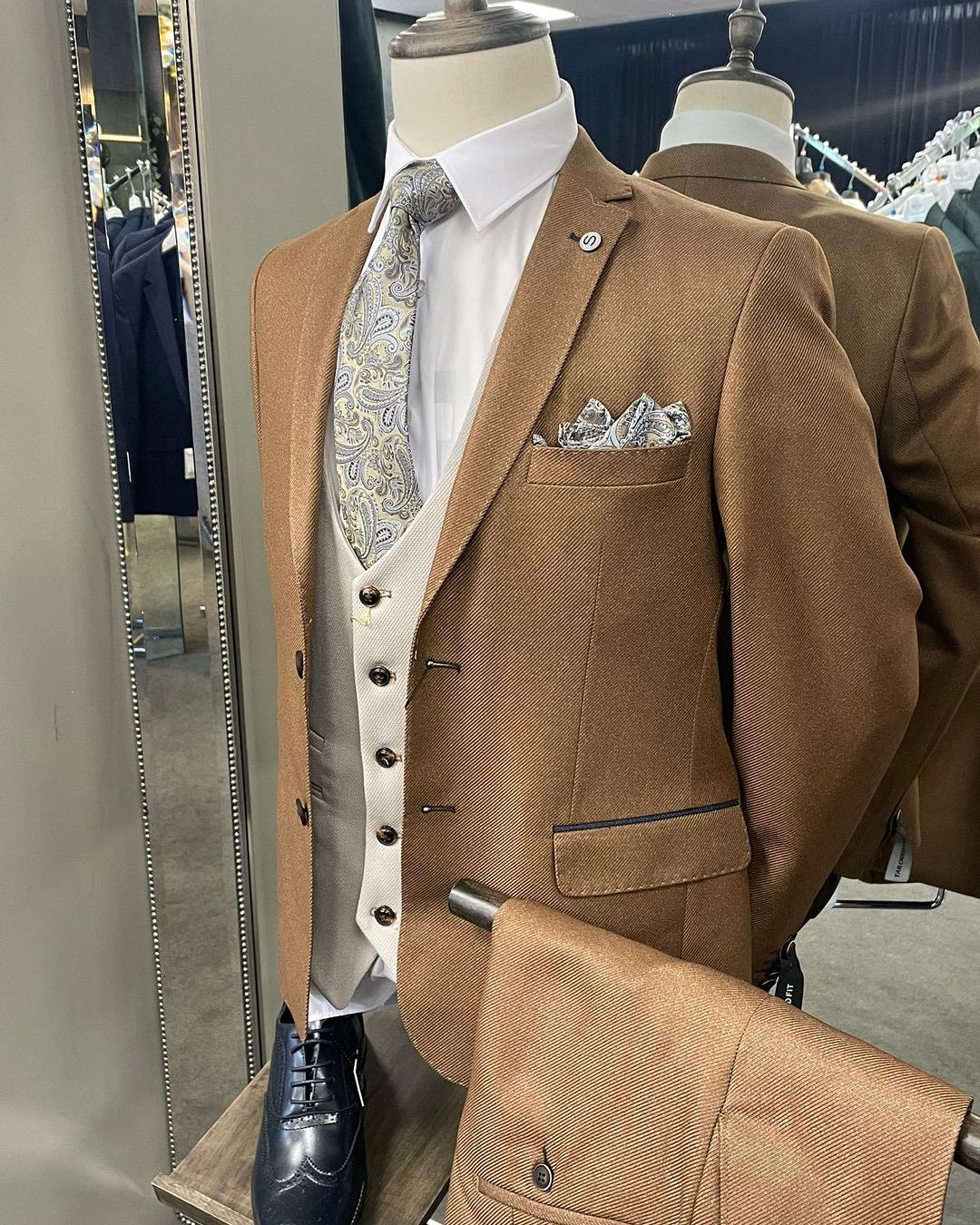Mycroft Tan with Bromley Waistcoat